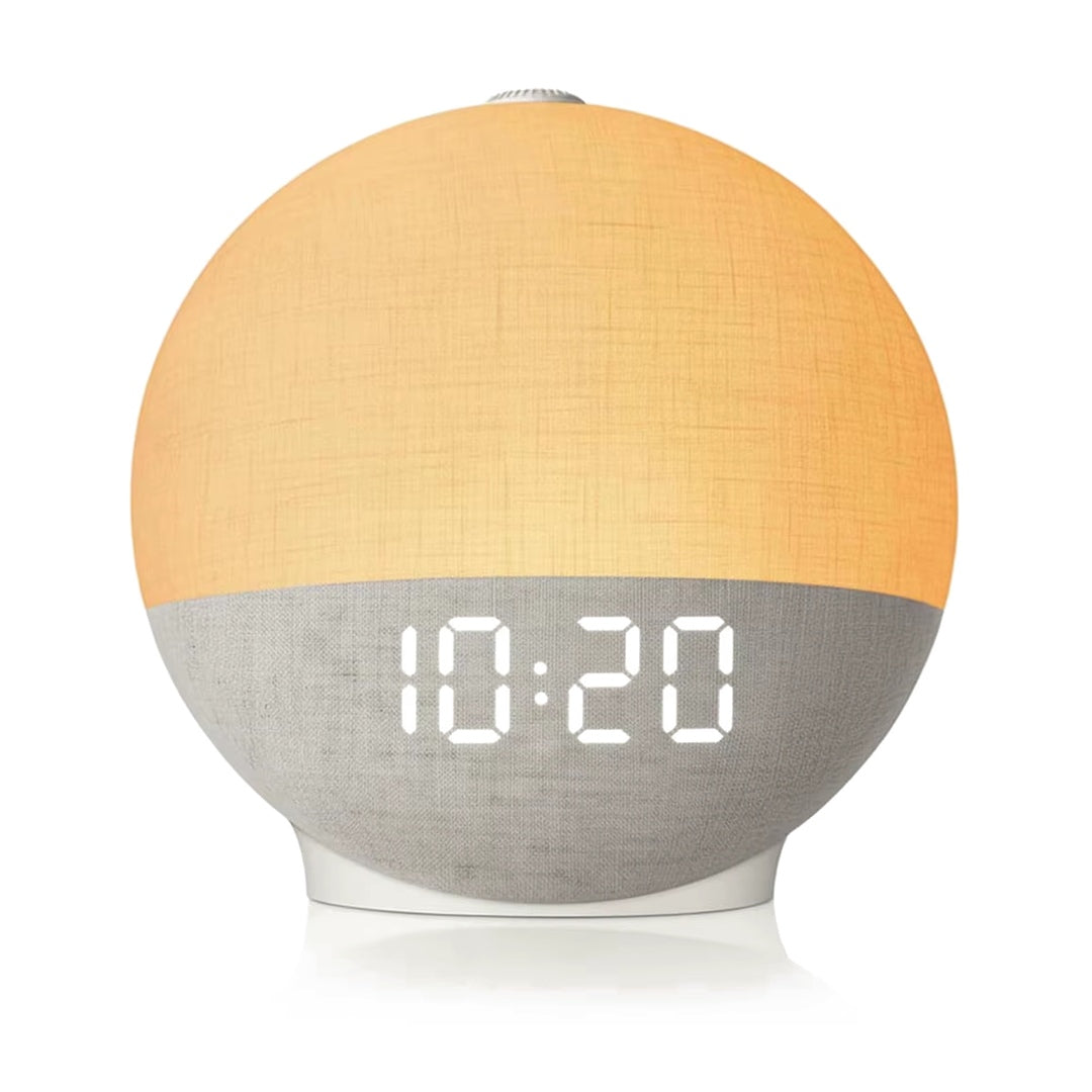 Despertador de amanecer con sonidos para dormir